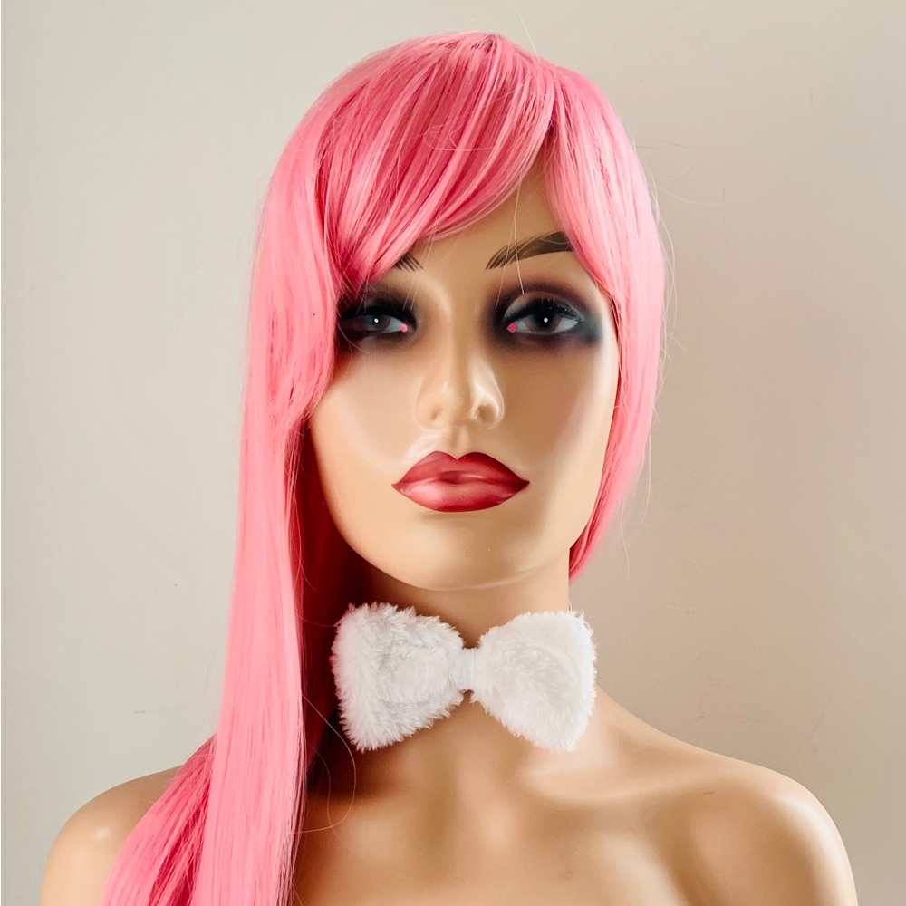 🩷 Pink Event Wig with Bangs for Cosplay or Events - NO FURTHER DISCOUNT! 😊